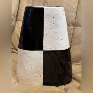 Rae Dunn Black and White Geometric Boutique Vase